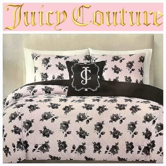 Juicy Couture Home 4-PC Floral Printed Queen Bed Set - Picture 1 of 5